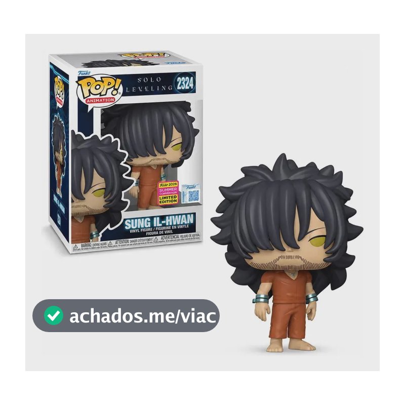 Boneco Funko Pop! Exclusivo Sdcc Solo Leveling Sung Ii-hwan