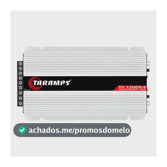 Modulo Taramps Ts 1200x4 2 Ohms Amplificador 1200w Rca 4 Can Branco