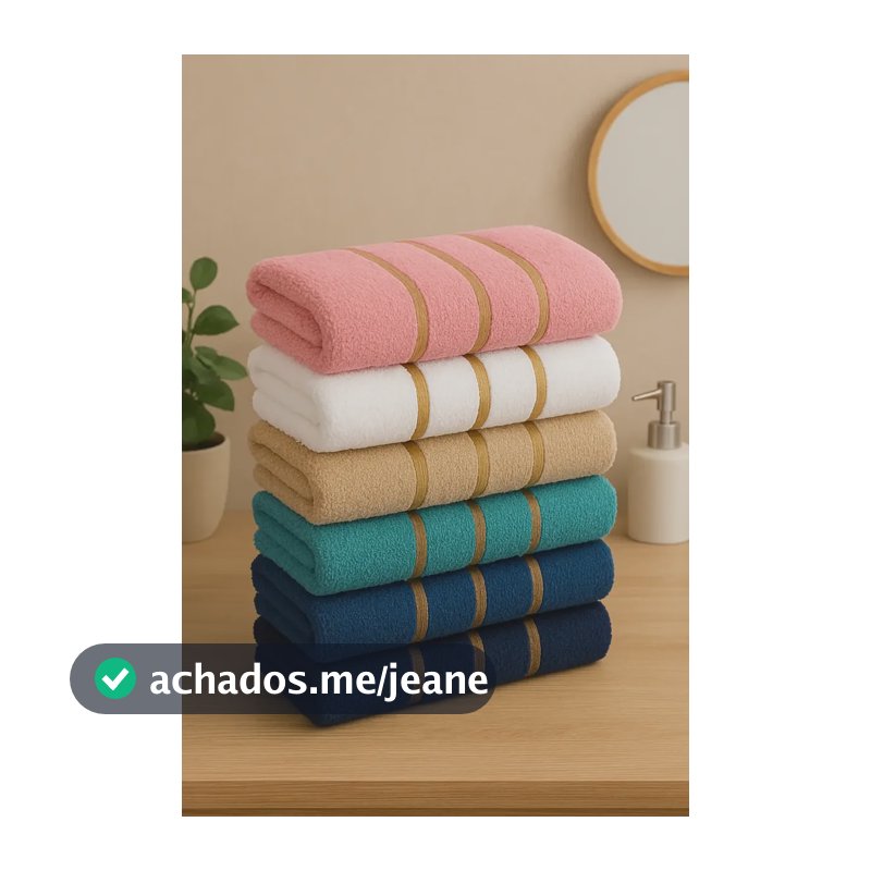 Kit 05 Toalhas De Rosto Dourado Grande Macia 100% Algodão Sortido