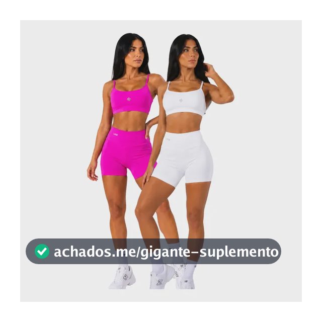Conjunto Fitness Feminino Combo 2 Top E Short De Academia