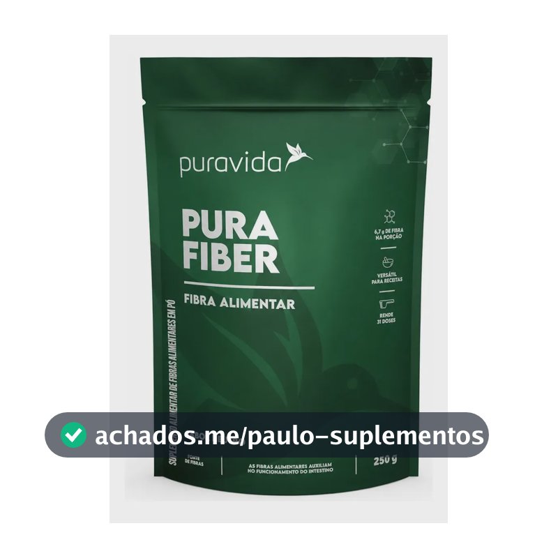 Fibra Alimentar Pura Fiber Puravida 250g