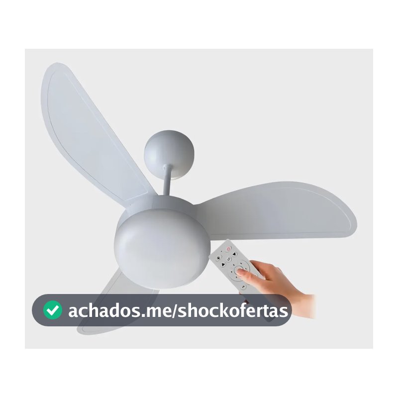 Ventilador De Teto C/ Controle 6 Vel. Fenix Ventisol
