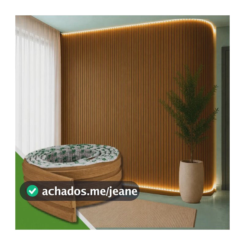Painel Madeira Ripado Laminado Linha Madeto 2,5m Cor Cinamomo Meu Rodapé
