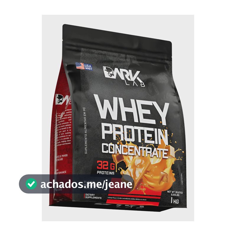 Whey Protein Concentrado 1kg Dark Lab Sabor Doce De Leite Doce De Leite