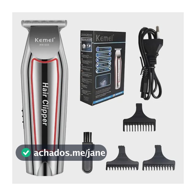 Máquina Acabamento Kemei KM-032 Barba Cabelo Bivolt