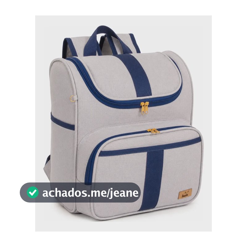 Mochila Maternidade Bebê Infantil Harmonia Azul-marinho
