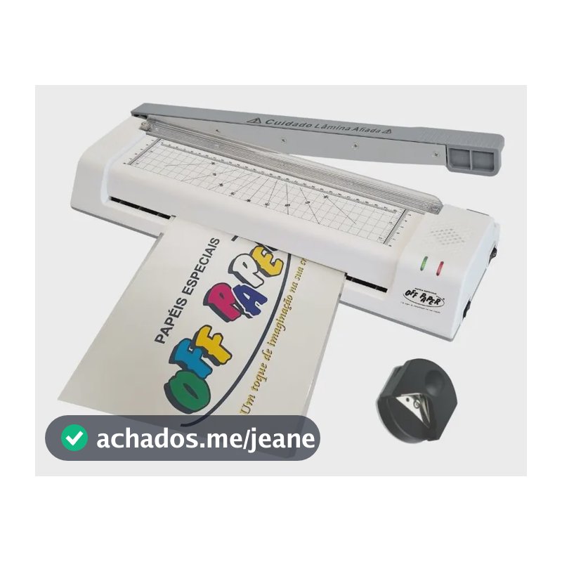 Plastificadora A4 E A3 Guilhotina Canteadeira 3x1 Off Paper