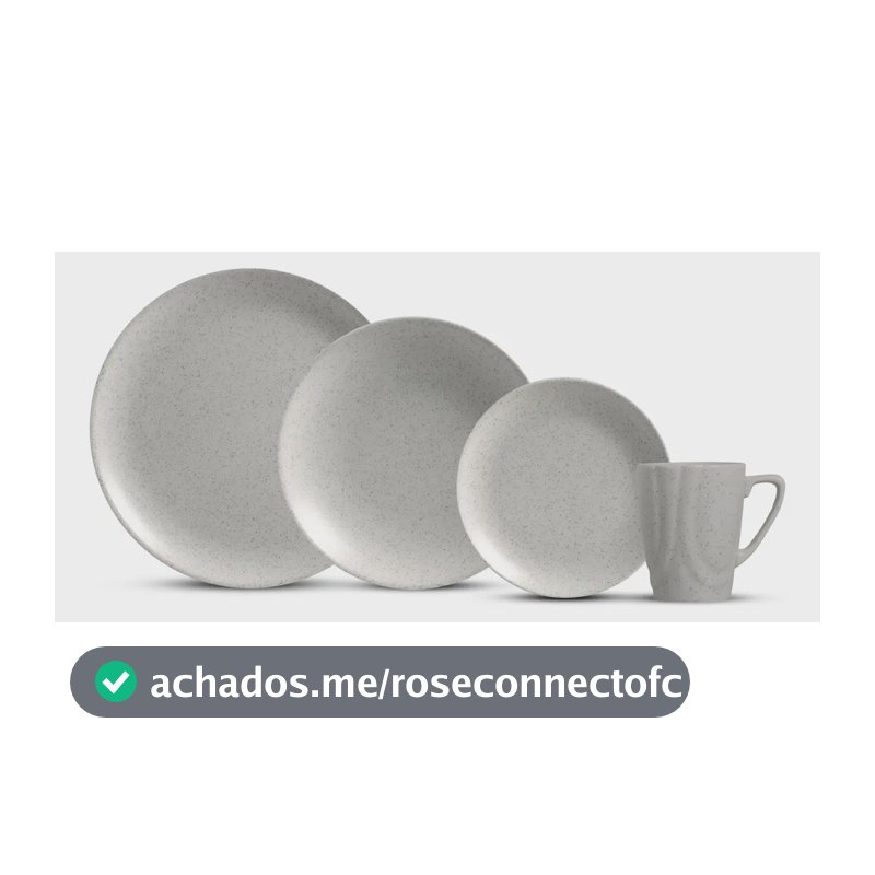 Aparelho De Jantar 16 Peças -  Concrete Alleanza Branco Lisa