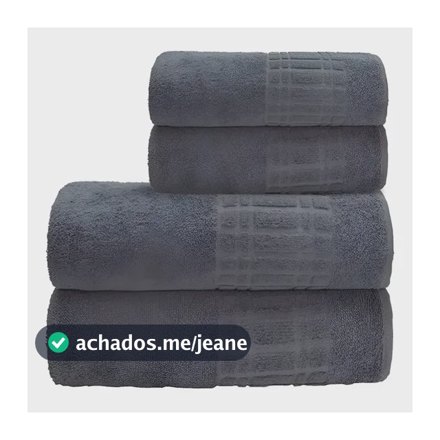 Jogo De Toalha Banho 4 peças 100 Algodão 400 gr/m Loft Camesa