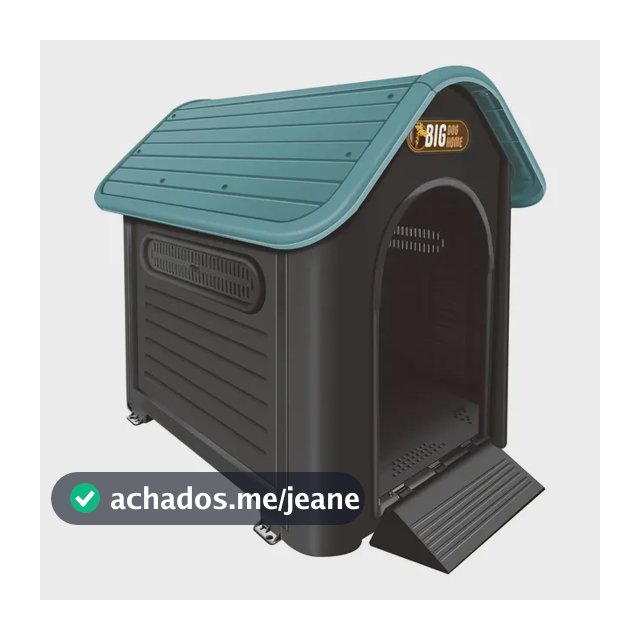 Casinha Plástica Big Dog Home N 9 Para Cães Cachorro Grande Cor Azul