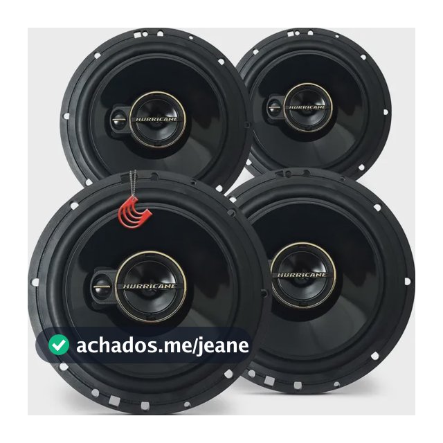 Kit 4 Alto Falante Som Automotivo Porta Dianteira E Traseira