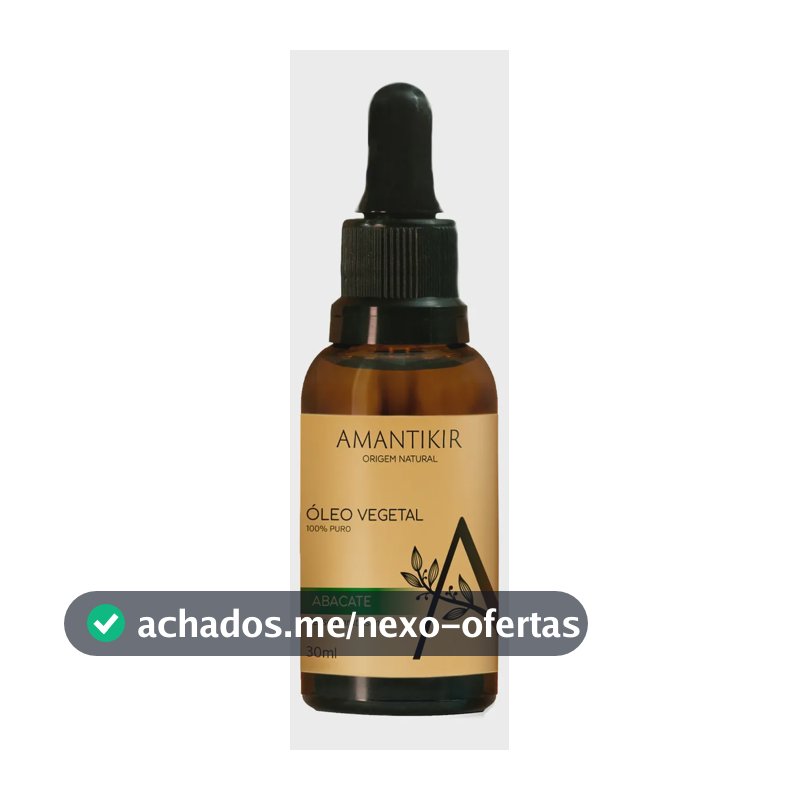 Óleo Vegetal Abacate 100% Puro Natural Amantikir 30ml Abacate