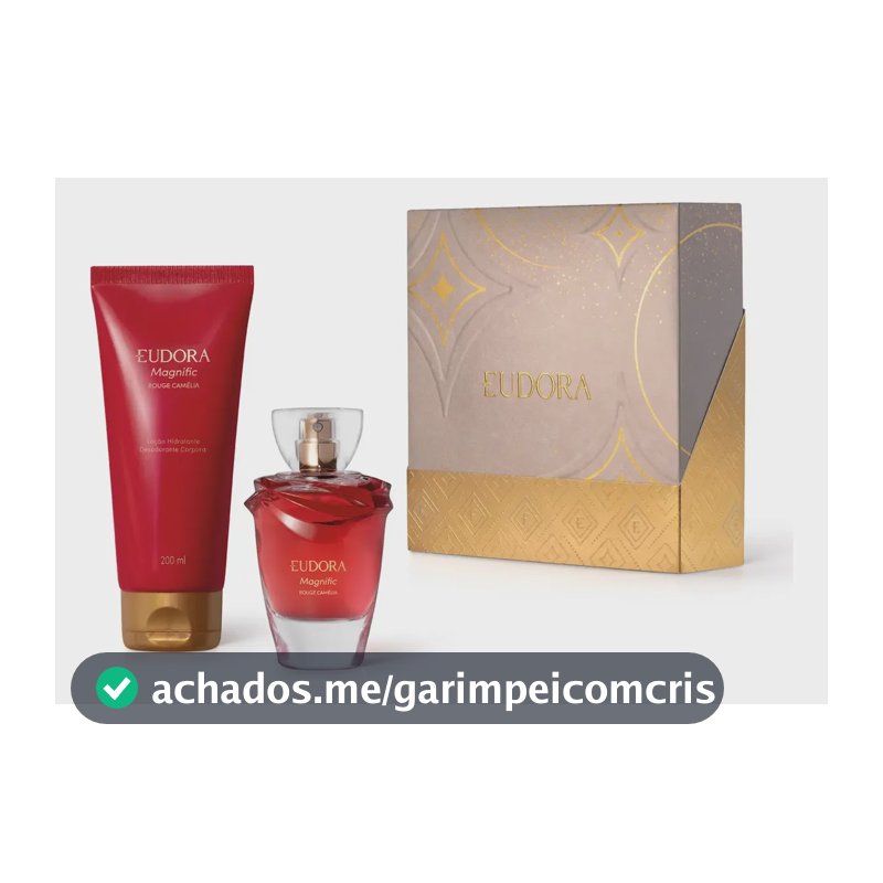 Kit Presente Magnific Rouge Camélia Eudora Original