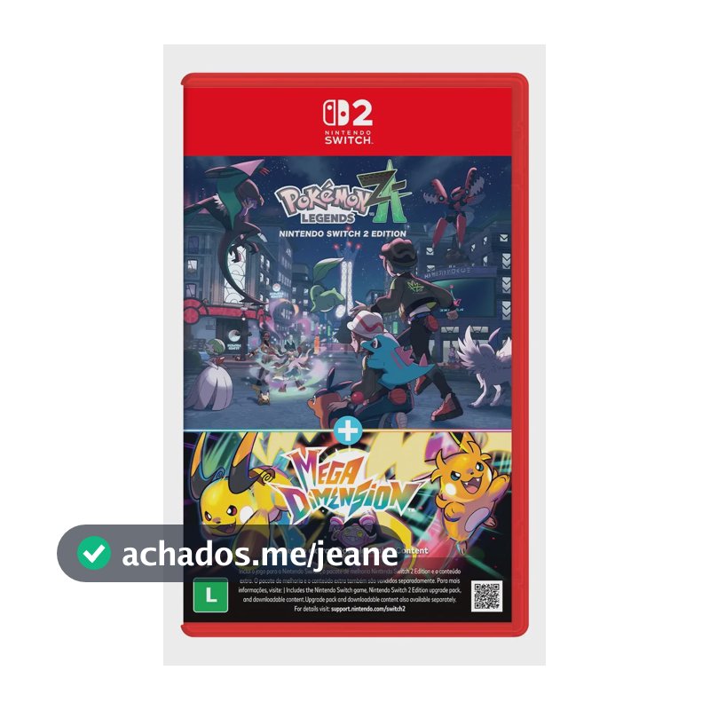 Pokémon Legends Z-a + Mega Dimension Para Switch 2 Nacional
