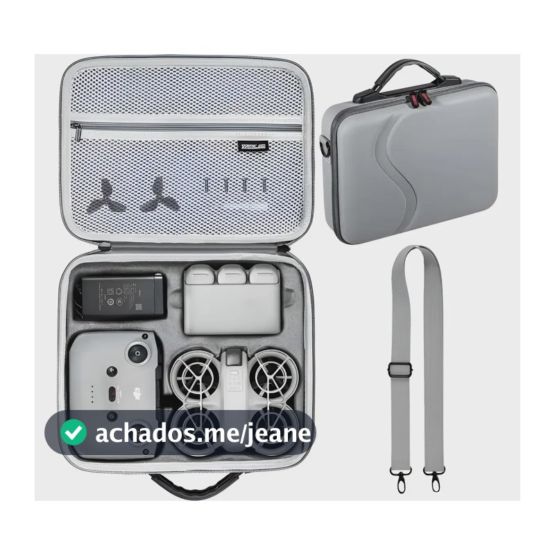 Dji Case Impermeável Para Drone Dji Neo E Acessórios Cinza