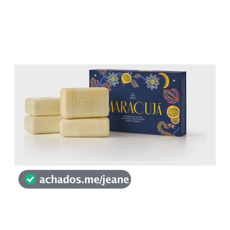 Sabonete Barra Natura Ekos Maracujá Natureza Sonhos 4un 100g