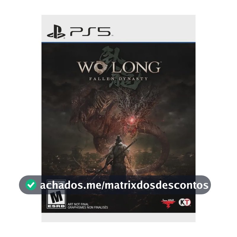 Jogo Wo Long Fallen Dynasty Ps5 Midia Fisica