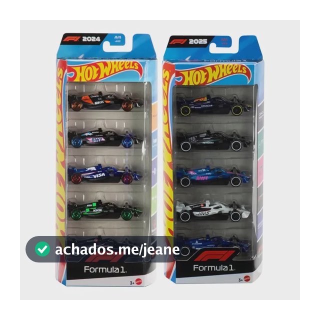 Jogo De Carros Fundidos À Pressão, 2x5, Fórmula 1 2025, 3+ Multicolor