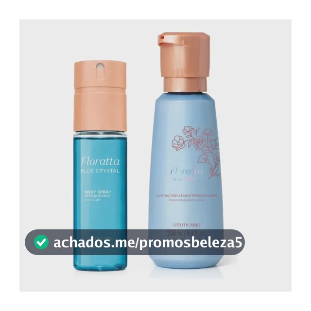 Combo Floratta Blue Crystal: Body Spray + Creme Corporal