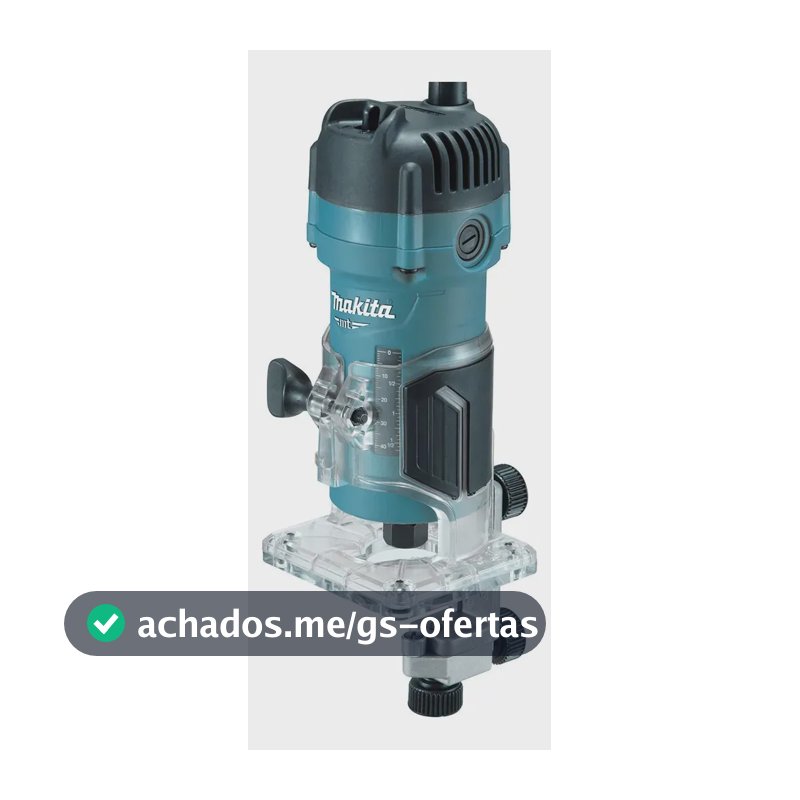 Tupia Manual 530 Watts Com Pinça De 6mm M3700b Makita