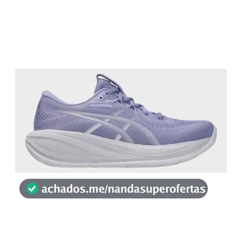Tênis Feminino Asics Gel-cumulus 28 Corrida E Treino Lilás/branco Liso 37 Br