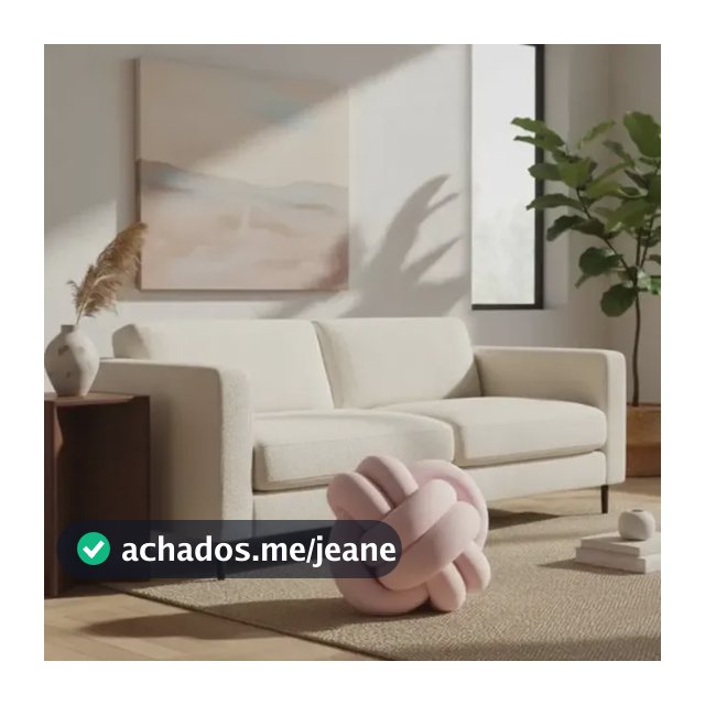 Almofada Decorativa Nó Nozinho Escandinavo Sala/quarto