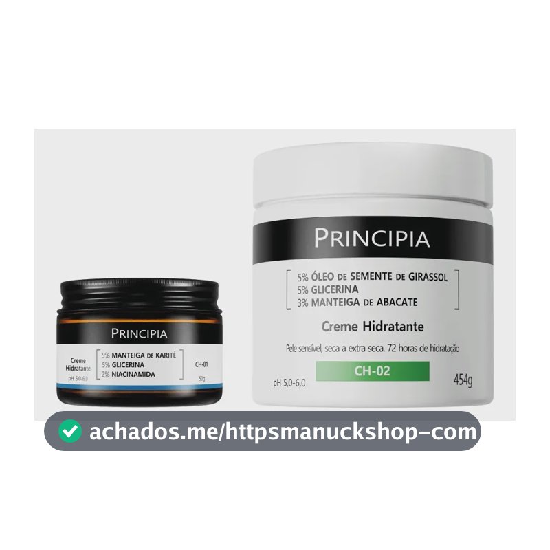 Principia Kit Cremes Hidratantes Rosto E Corpo Ch-01 + Ch-02 Seca Dia/noite