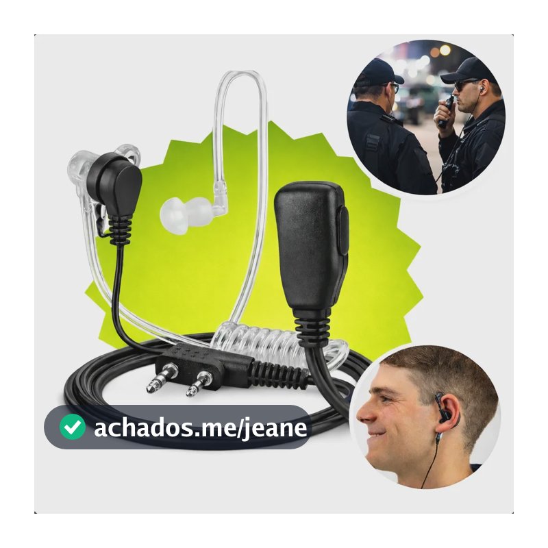 Fone De Ouvido Radio Comunicador Baofeng 777s Uv5r Kenwood