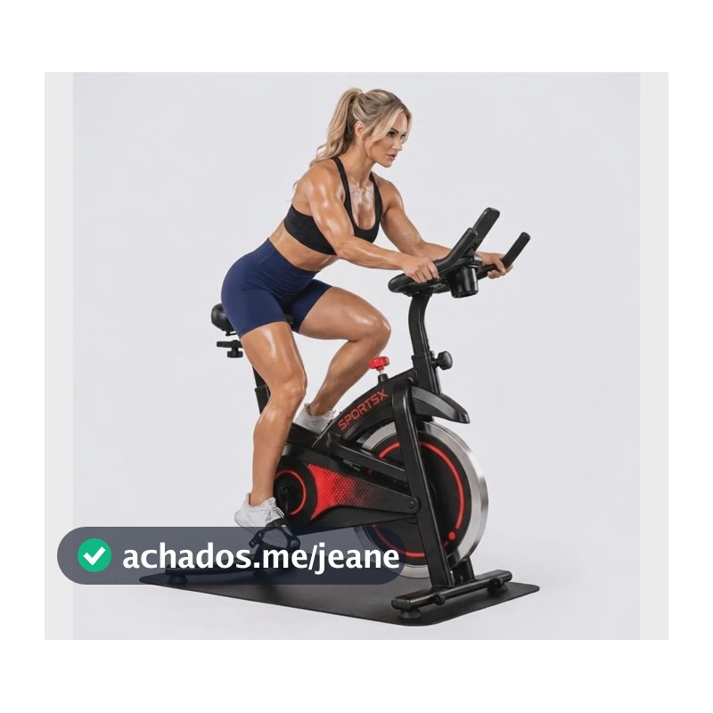 Bicicleta Ergométrica Spinning 150 Kg Treino Casa Porta Copo Preto Nao Se Aplica