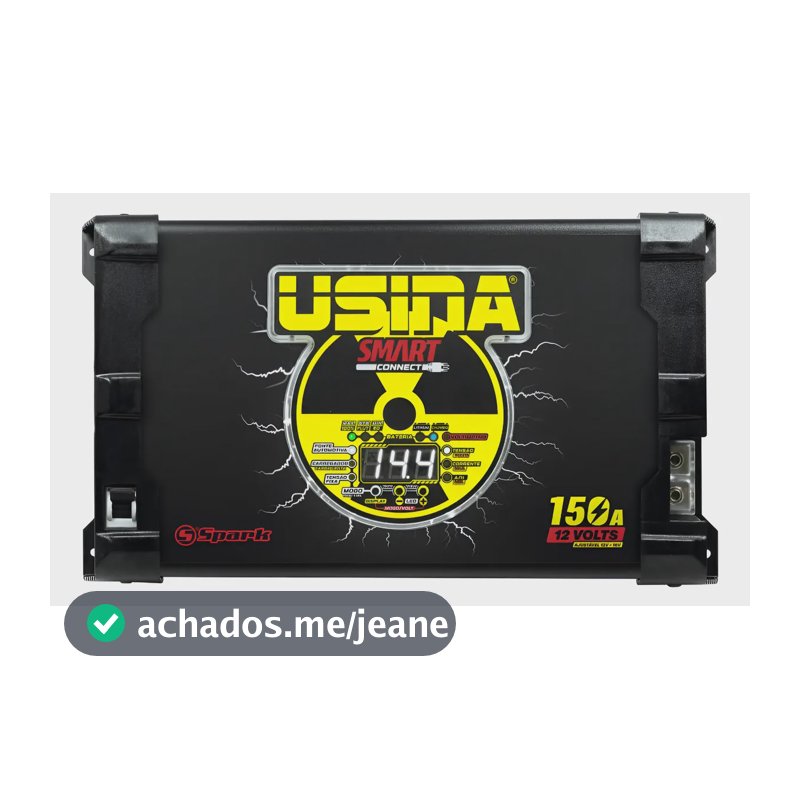 Fonte Carregador Usina 150a Connect Bivolt Automático Preto