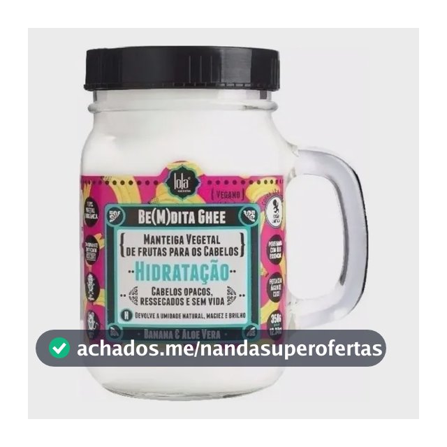 Be(M)dita Ghee Máscara Capilar Hidratação Banana 350g - Lola From Rio