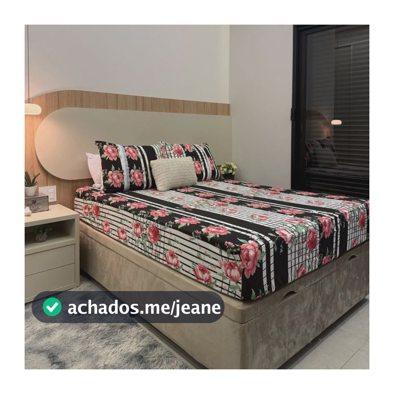 Jogo De Lençol Queen 3 Peças Totalmente Algodão Elastico 30cm Preto