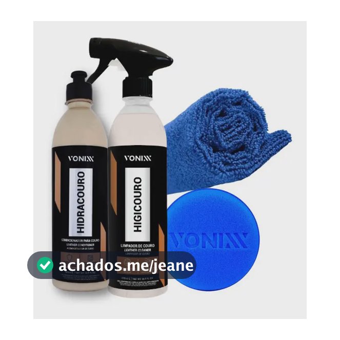 Kit Limpar Hidratar Couro Vonixx Higicouro + Hidracouro