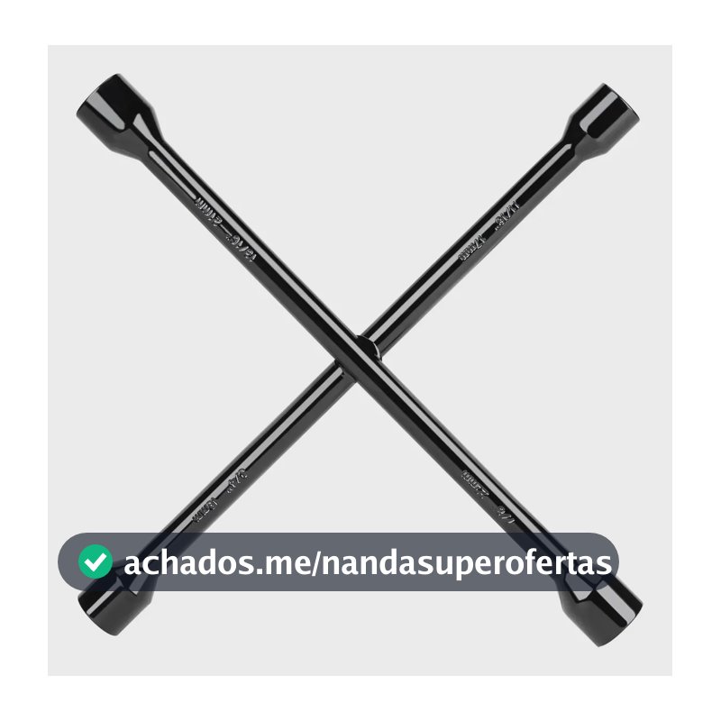 Chave De Roda Cruz Universal Profissional 17-19-21-23mm Aço