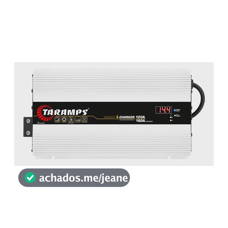 Fonte e Carregador Inteligente de Bateria Taramps Smart Charger 120A/160A Bivolt