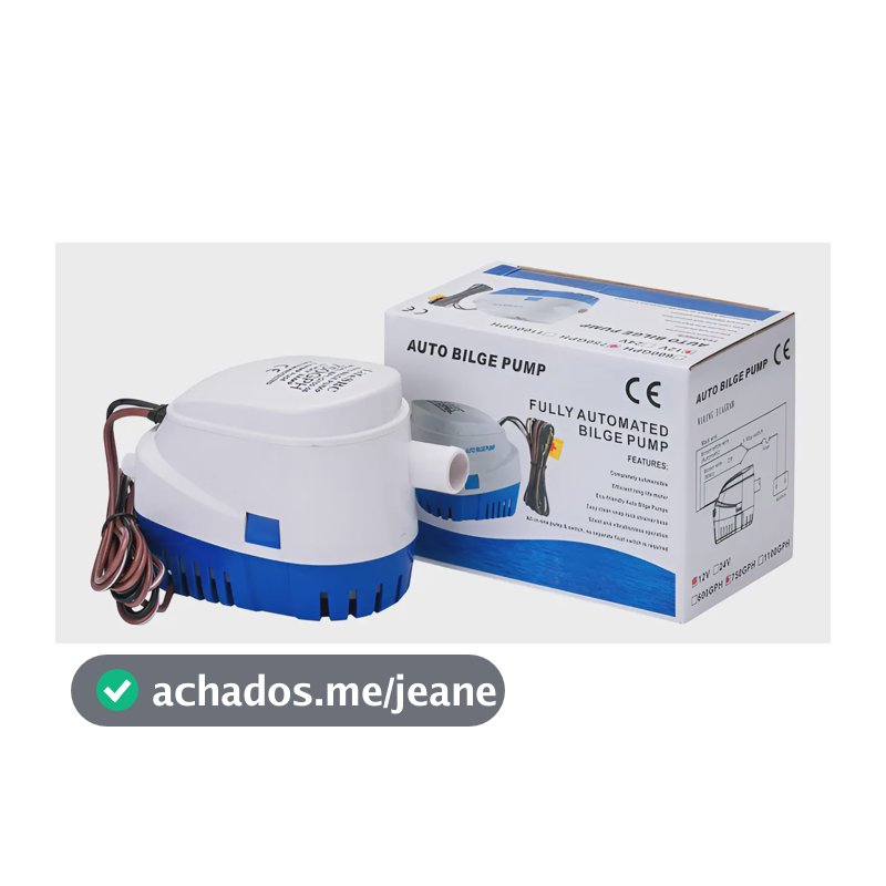 Bomba De Porão Náutica 1100 Galões C/ Automático 12v