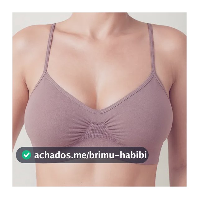 Sutiã Lupo Original Sem Costura Alça Fina Macia Confortável