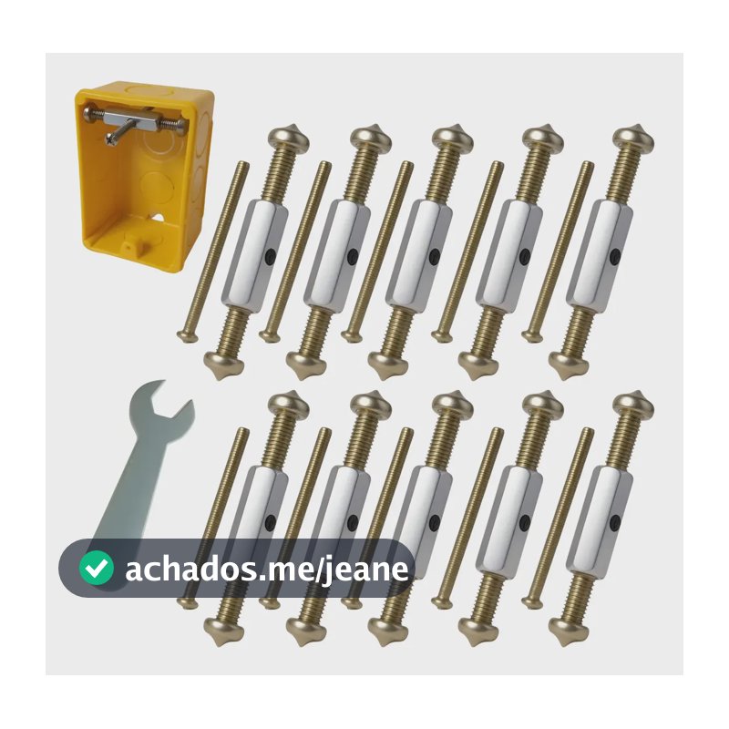 Kit 10 Reparo Salva Caixinha De Luz Tomada Interruptor Metal