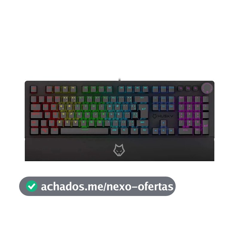 Teclado Mecânico Gamer Husky Anchorage Rgb Gateron Ef Red