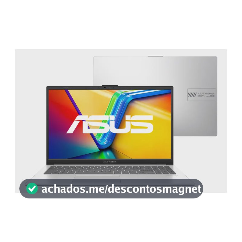 Notebook Asus Vivobook Go E1504GA Intel Core I3 N305 4Gb Ram 256Gb Ssd Linux Keepos Tela 15,6 Fhd Silver - Nj447