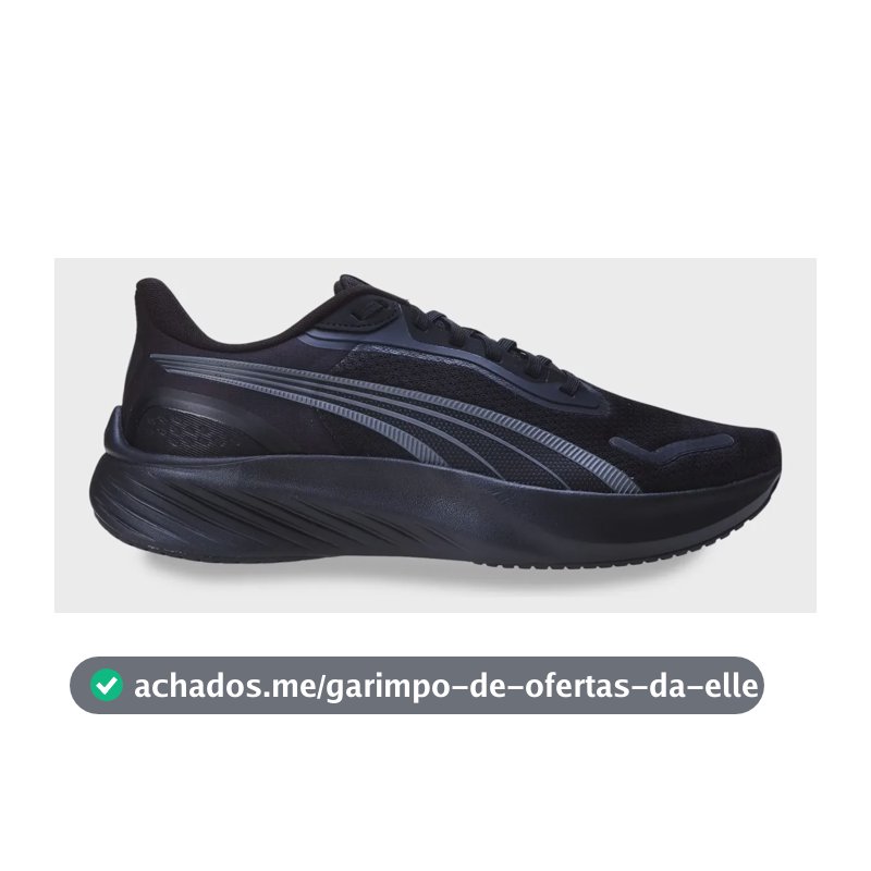 Tênis Masculino Pounce Lite Running Puma Puma Black-cool Dark Gray Liso 42 Br