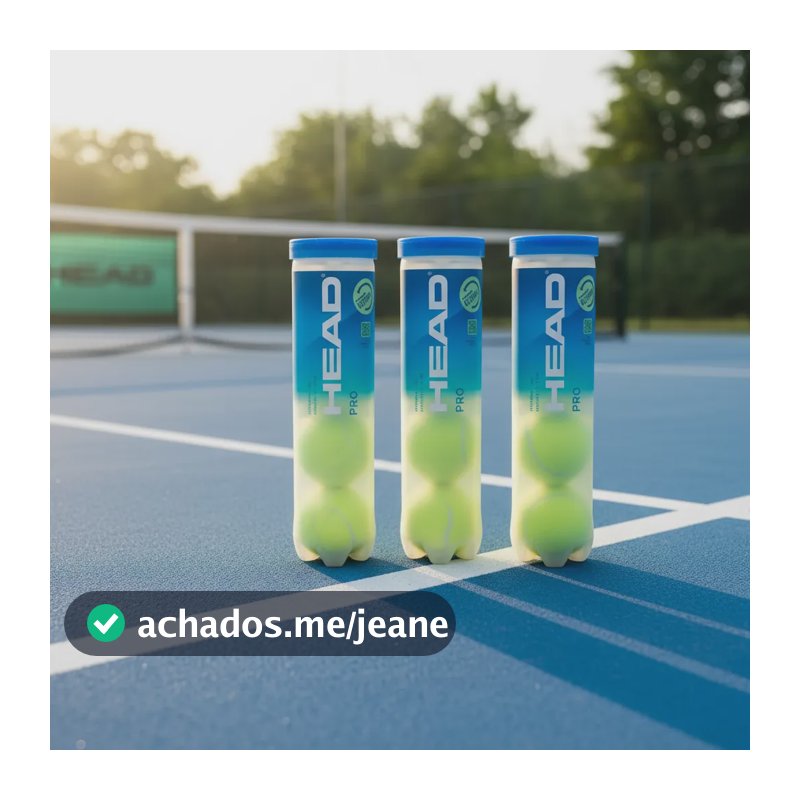 Bola De Tenis Head Pro - Kit Com 3 Tubos De 4 Bolinhas Amarelo