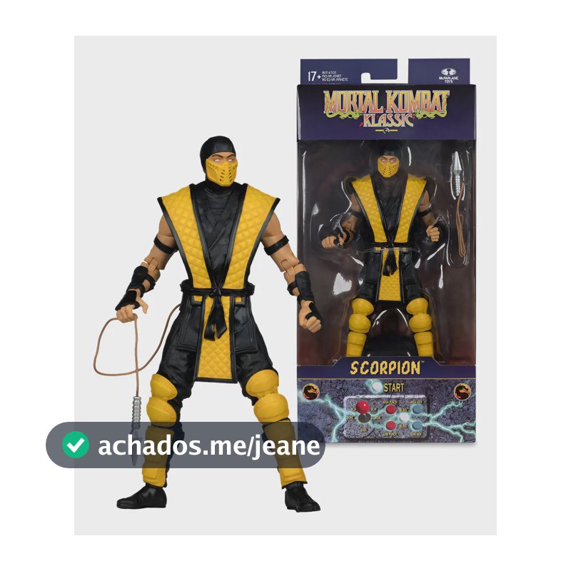 Boneco Scorpion Mortal Kombat Klassic Mcfarlane Toys