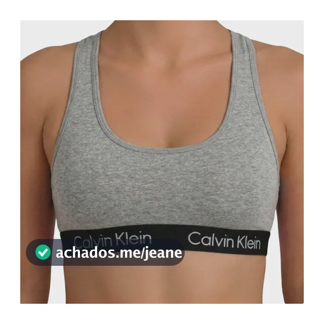 Top Calvin Klein Regata Cotton Elástico Bordado Ck Original