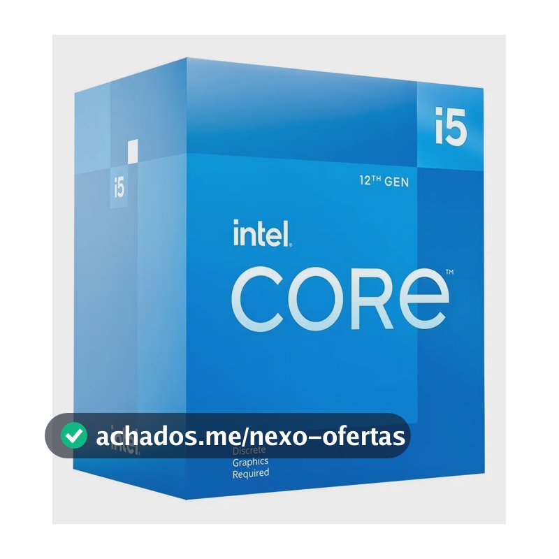 Processador Intel Core I5-12400F 2.50GHZ 18MB DDR4/5 FCLGA1700 BX8071512400F