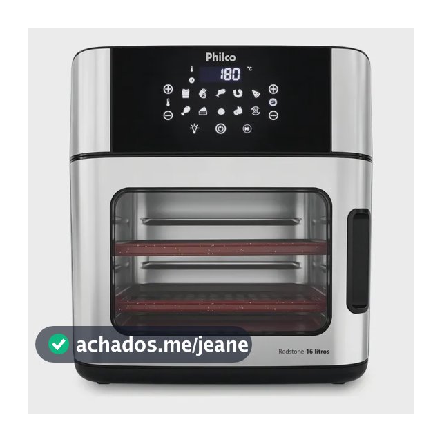Fritadeira Air Fryer Oven Philco Paf16a 16l 4 Em 1 - 220v Preto 220v