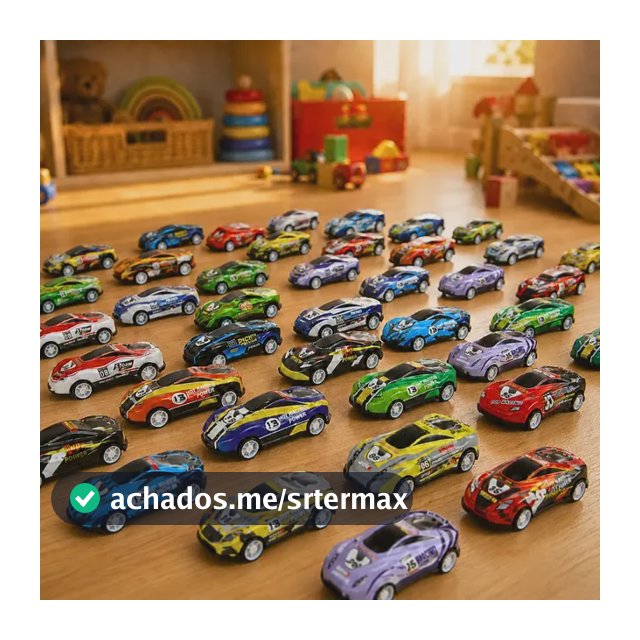 Kit Carros De Ferro Brinquedo Infantil Miniatura Colorido  Colorido