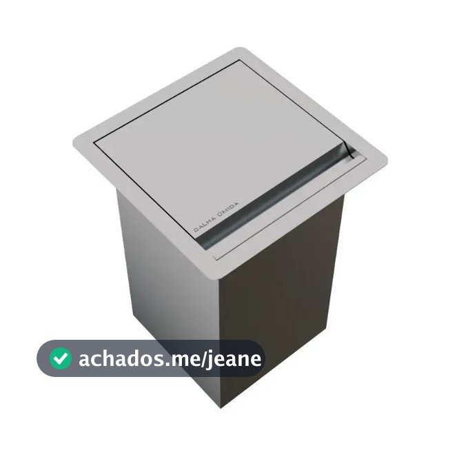 Lixeira Inox 3,9 L Para Bancada - Marca Calha Úmida