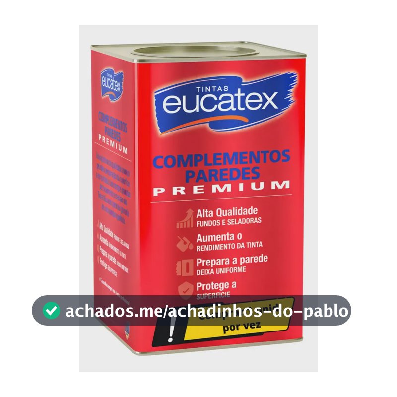 Selador Acrílico Branco Para Parede Gesso Reboco Eucatex Acabamento Fosco