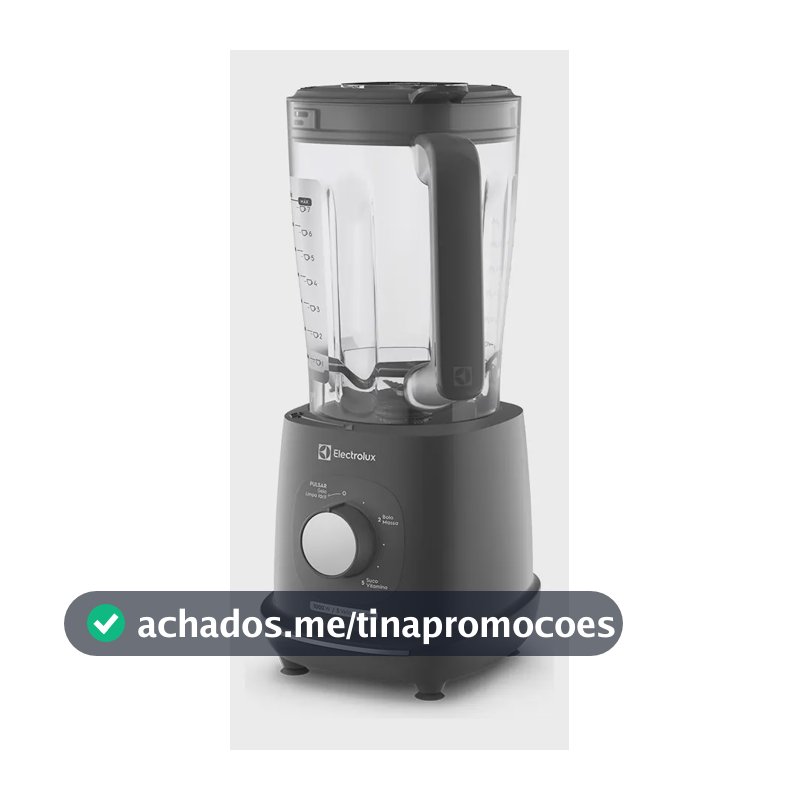 Liquidificador 1000W 2,7L Electrolux com TriForce, 5 Velocidades, Lâminas TruFlow, Função Pulsar 3 em 1 EBL1000 - Cinza
